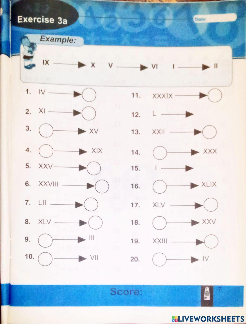 Math online exercise for 4 Live Worksheets