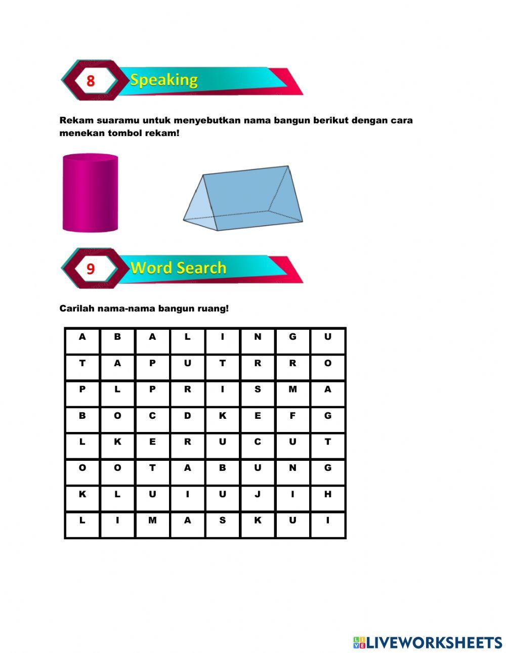 Pengenalan bangun ruang