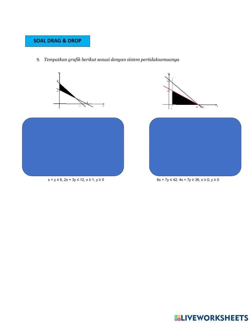 Program Linear online worksheet for 10 | Live Worksheets