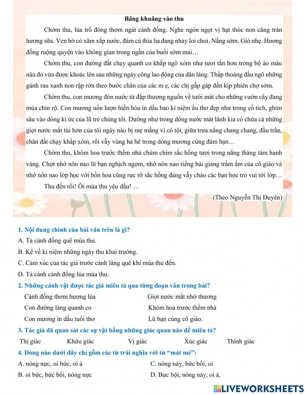 Luyện tập tổng hợp tuần 5