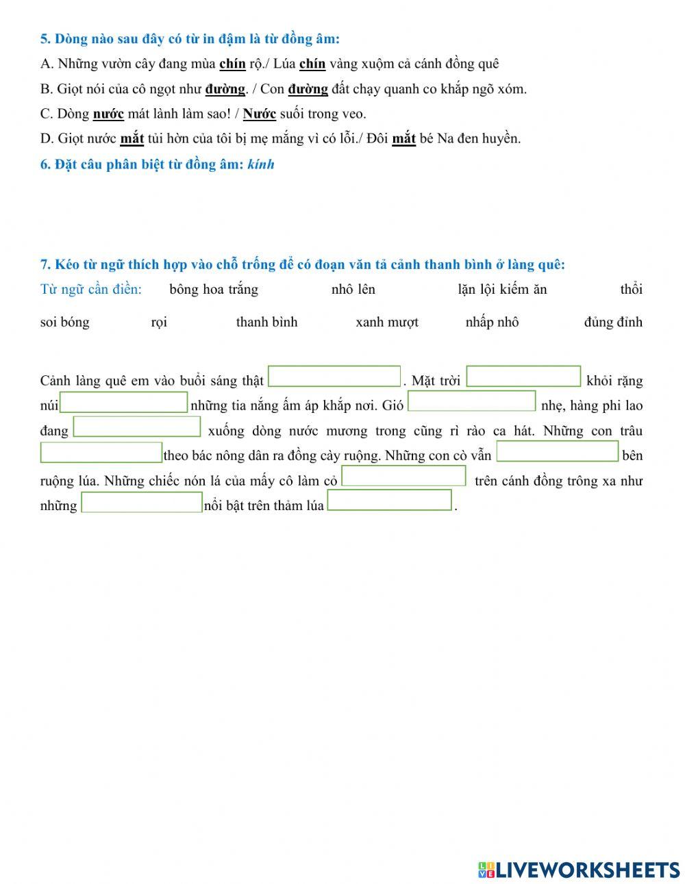 Luyện tập tổng hợp tuần 5