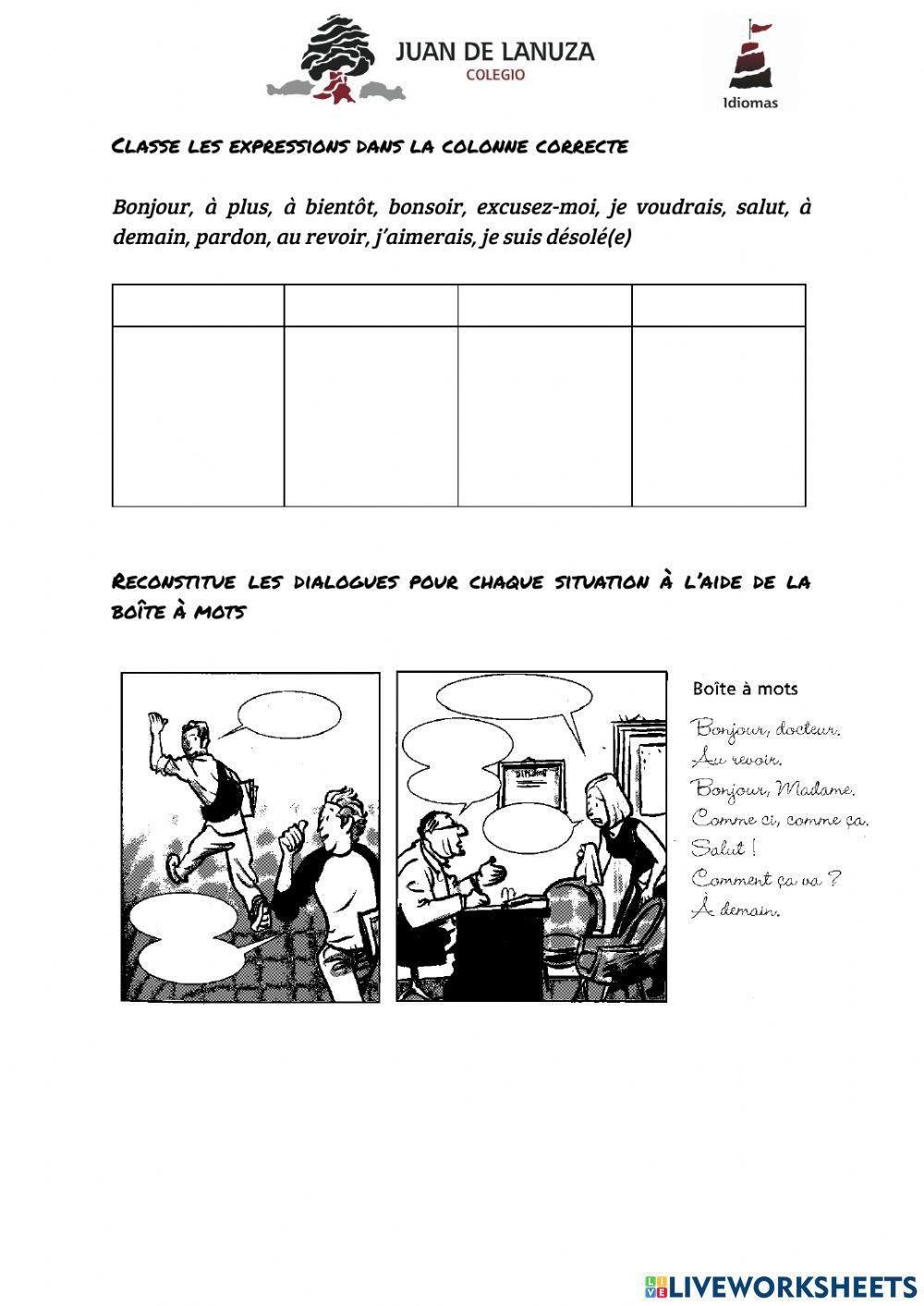 V6- Fpormules de politesse