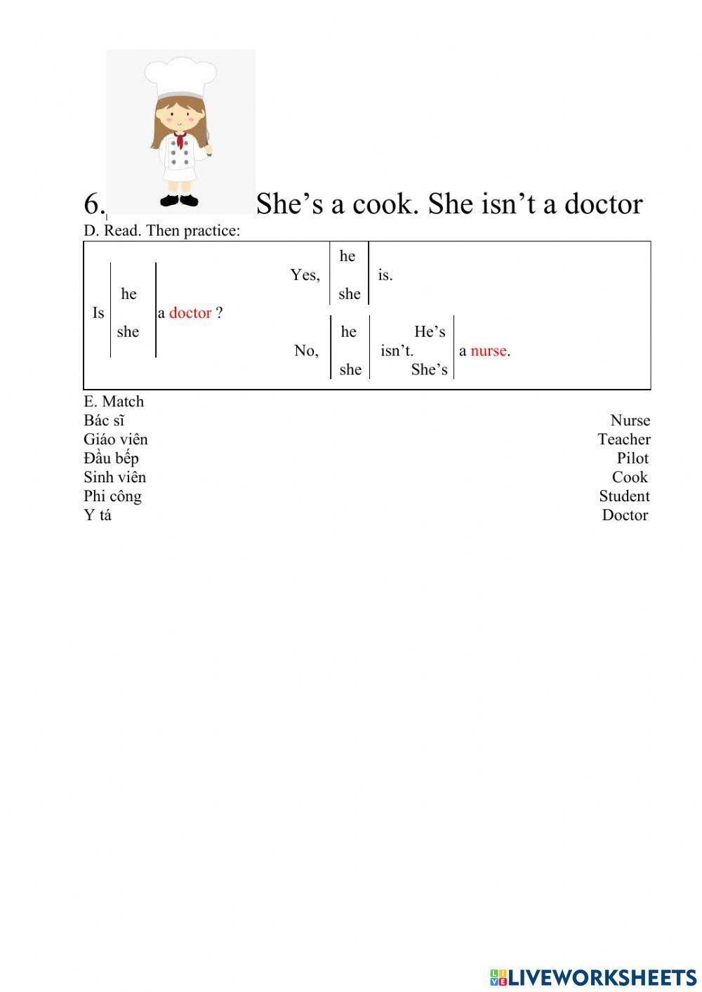 Unit 2: In town. Lesson 1: Jobs (student book)
