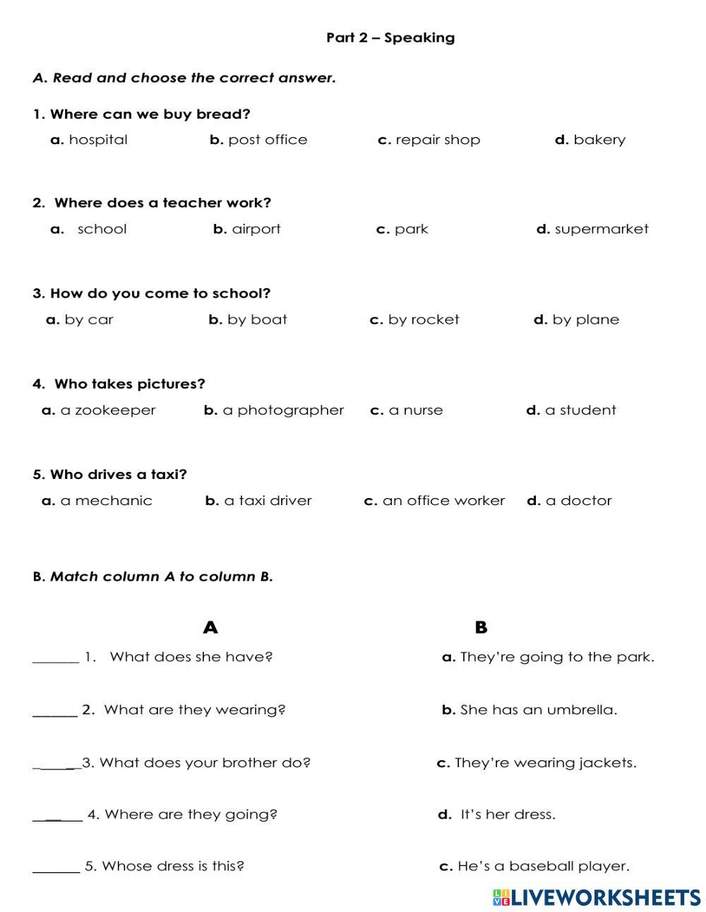 English Final Test Set 1
