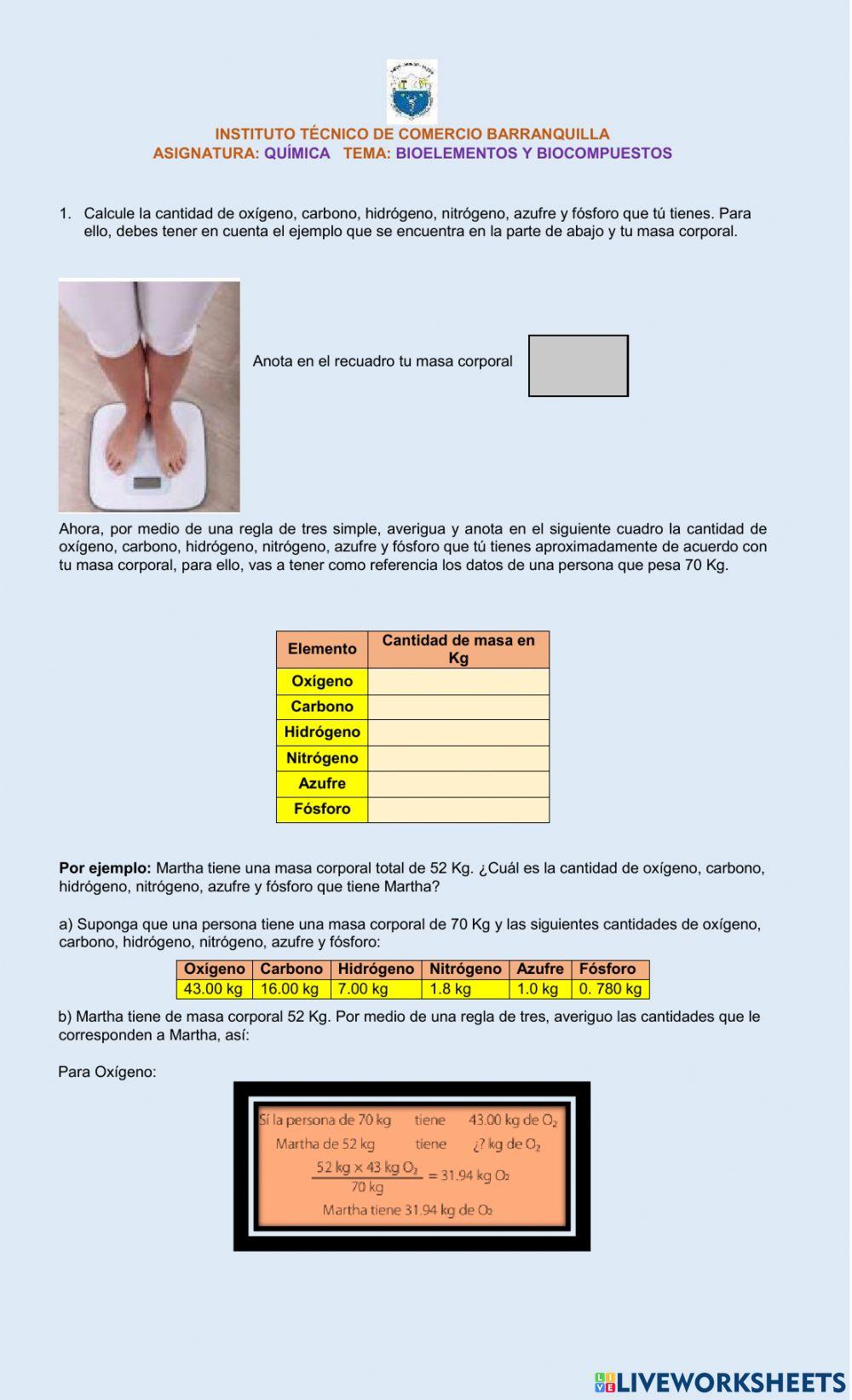 Bioelementos y Biocompuestos