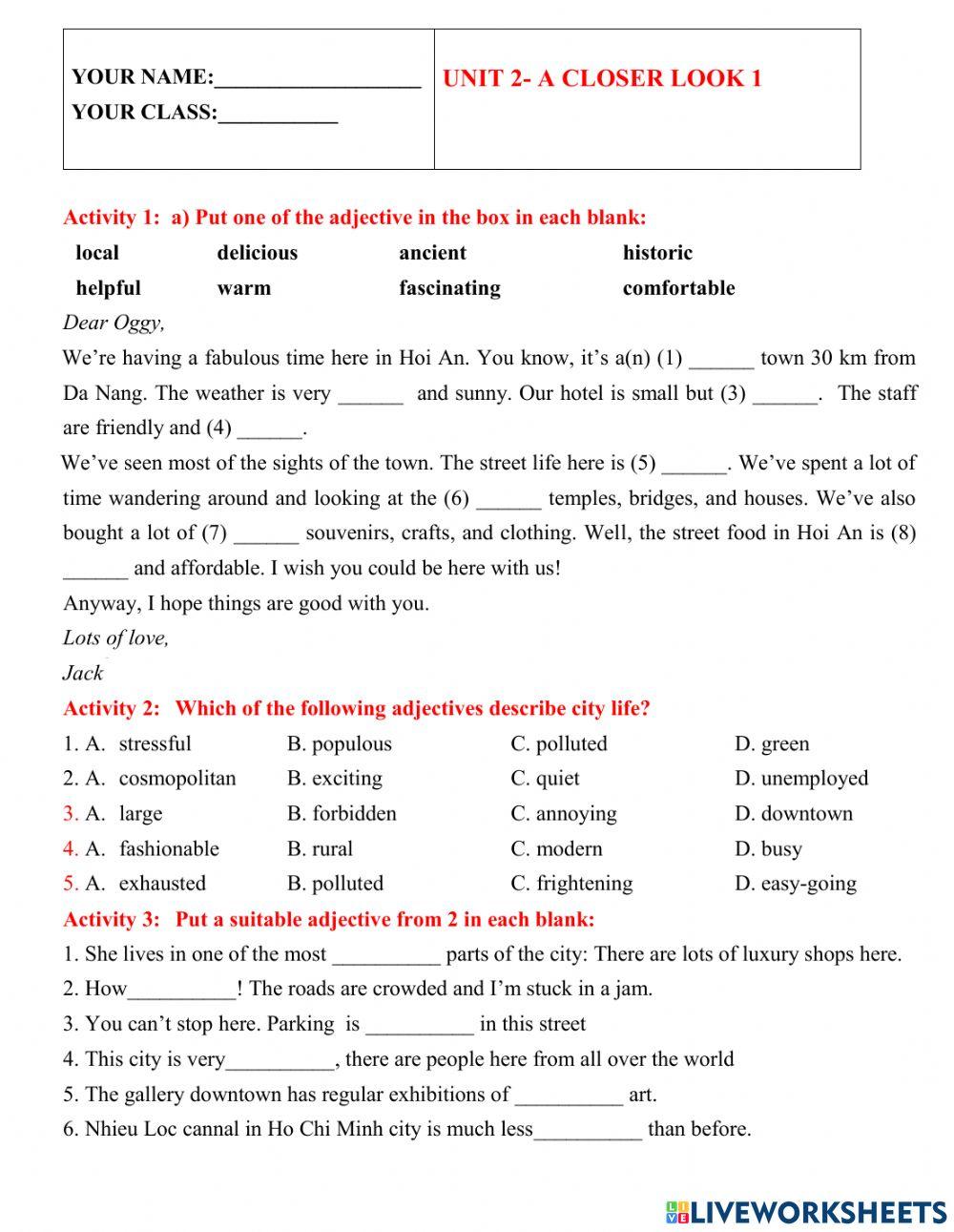 English 9- unit 2- acl 1