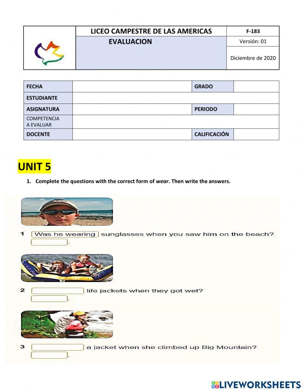 EVALUACION PLAN DE MEJORAMIENTO 5, III PERIODO