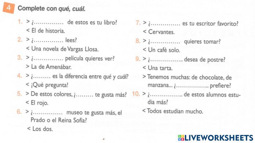 Pronombres interrogativos pag62-2