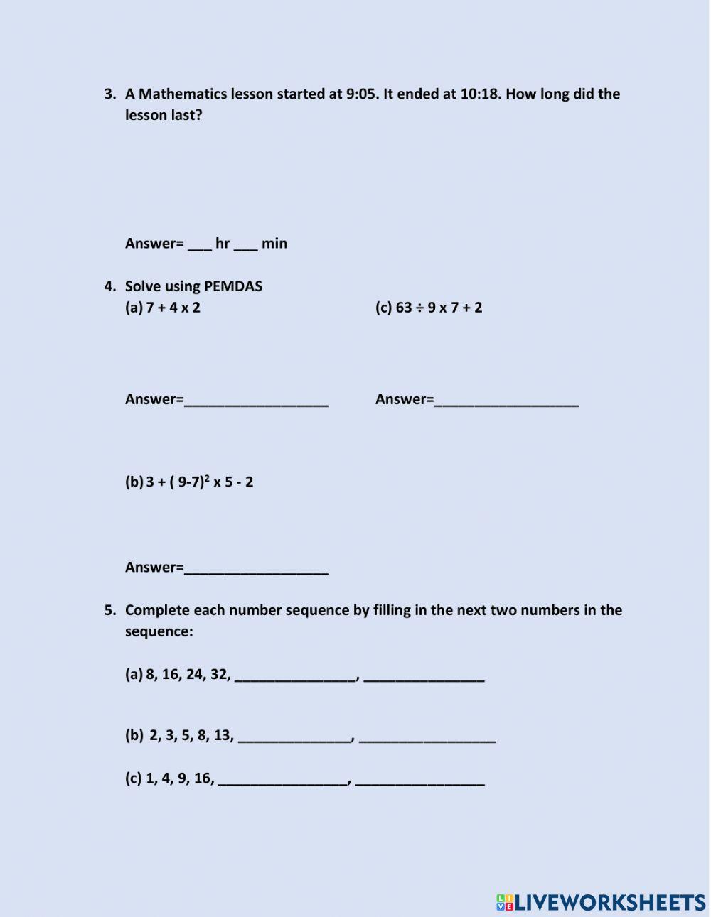 BJC Review Number Theory BJC Review Number Theory