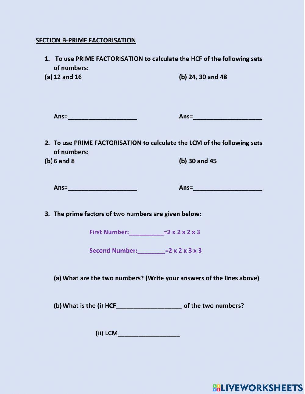 BJC Review Number Theory BJC Review Number Theory