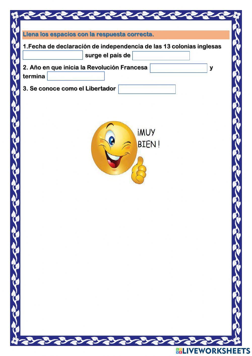 Independencia de paises en América