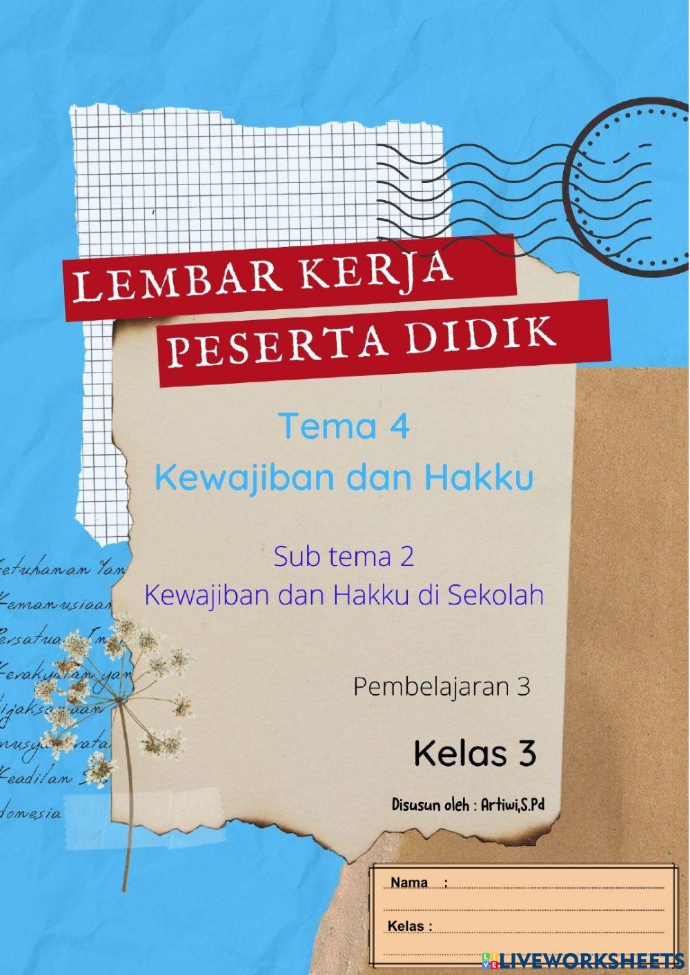 Tema 4 kewajiban dan hakku