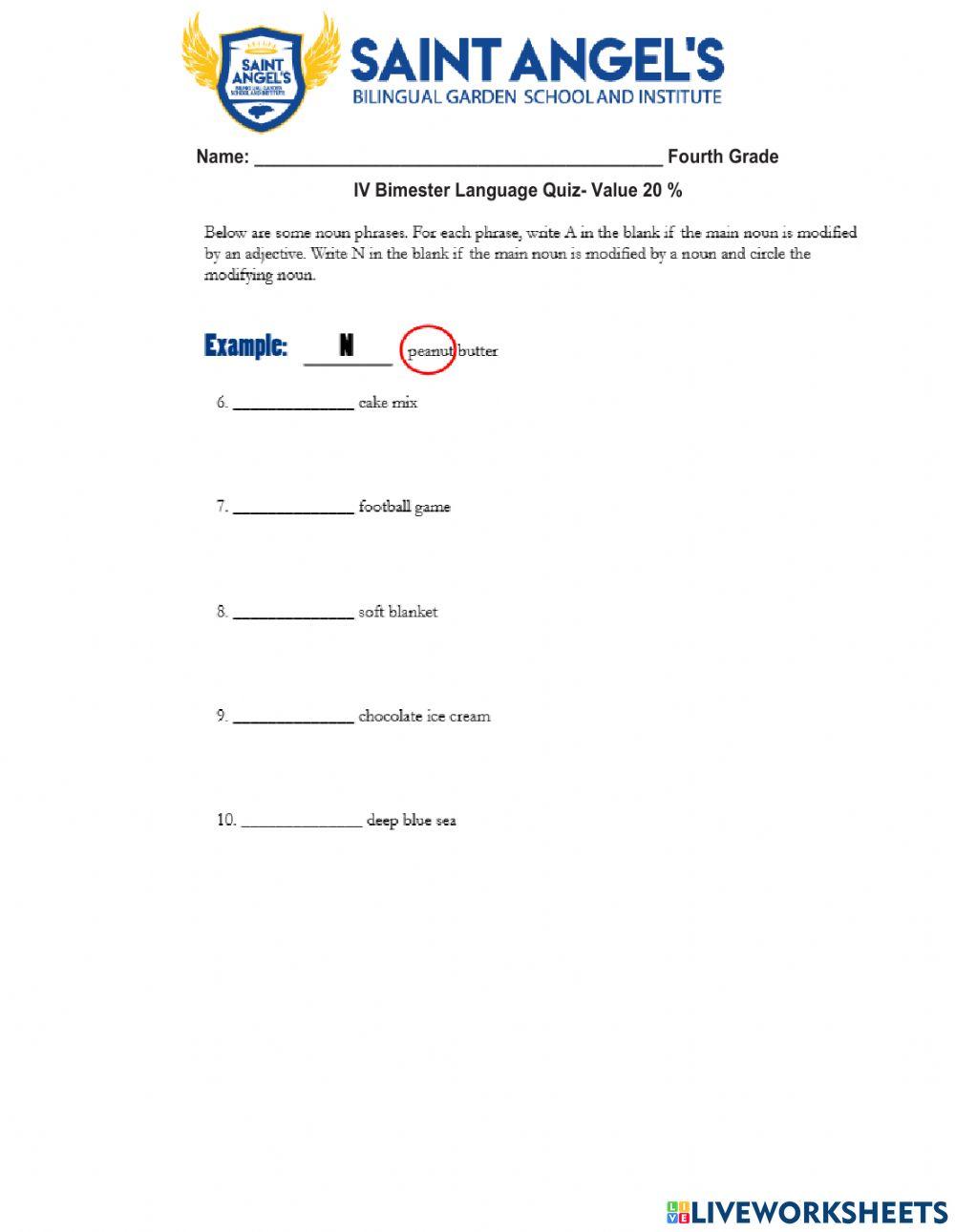 Quiz Language 4