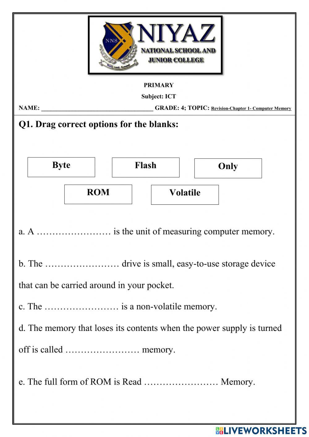 1492911 | Computer Memory | Ansari Rida Bano Suleman