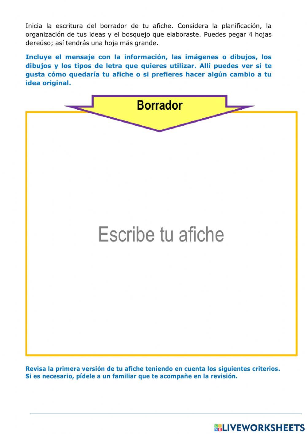 Elaboramos un afiche sobre el uso responsable del teléfono celular en nuestra vida diaria.