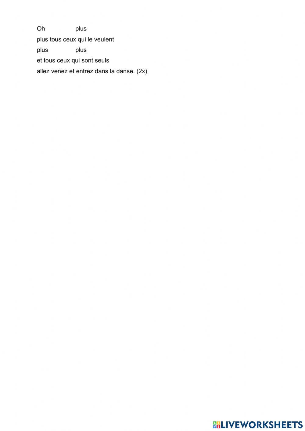 Pronoms toniques - Toi plus moi (Grégoire)