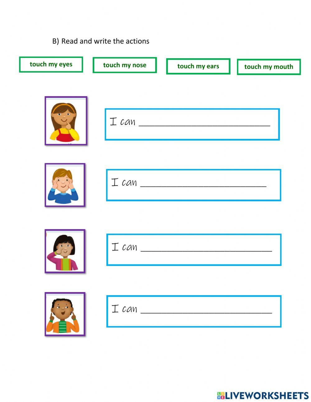 Actions with my body