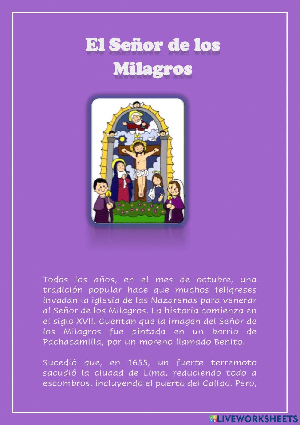 Historia del Señor de los Milagros