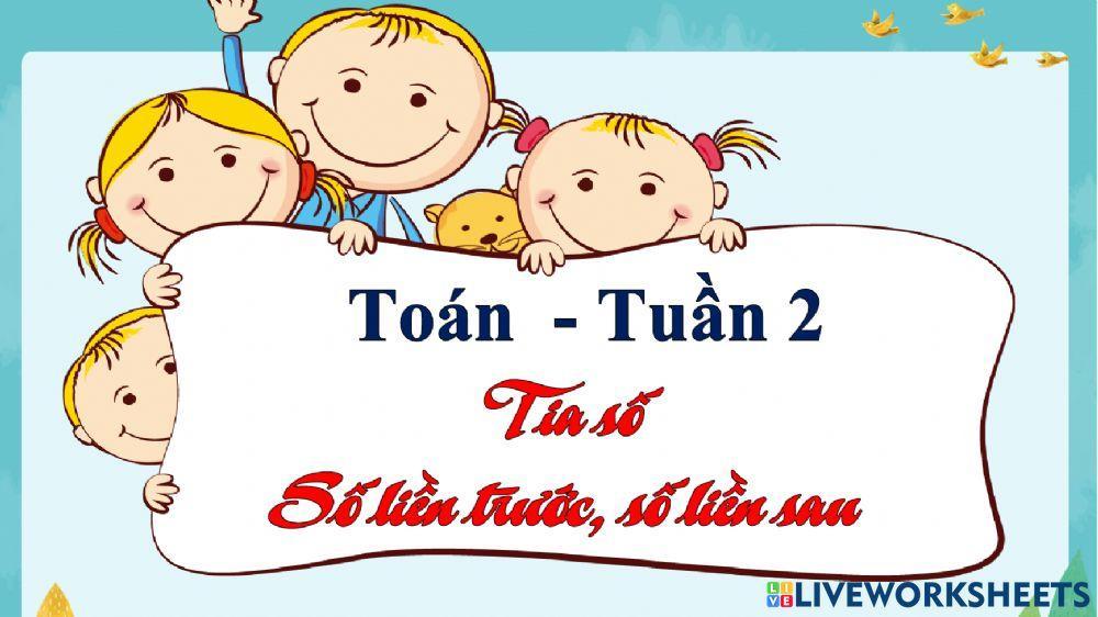 Tuần 3 - Toán: Tia số, số liền trước, số liền sau