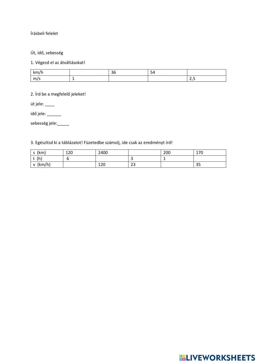 Egyenes vonalú egyenletes mozgás