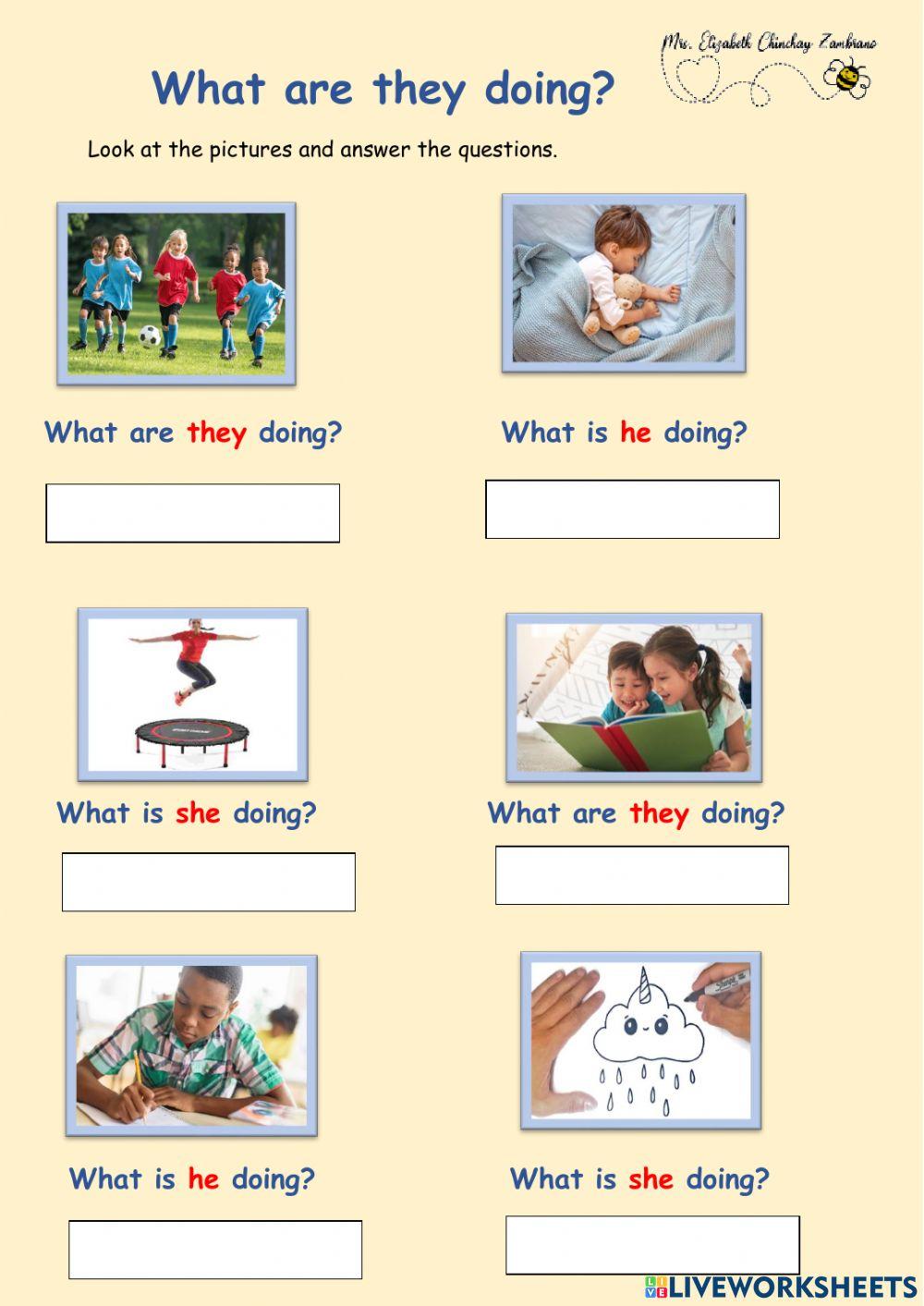 What are they doing?