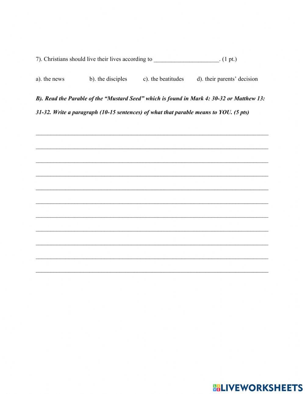 NOG- Jesus' Teaching