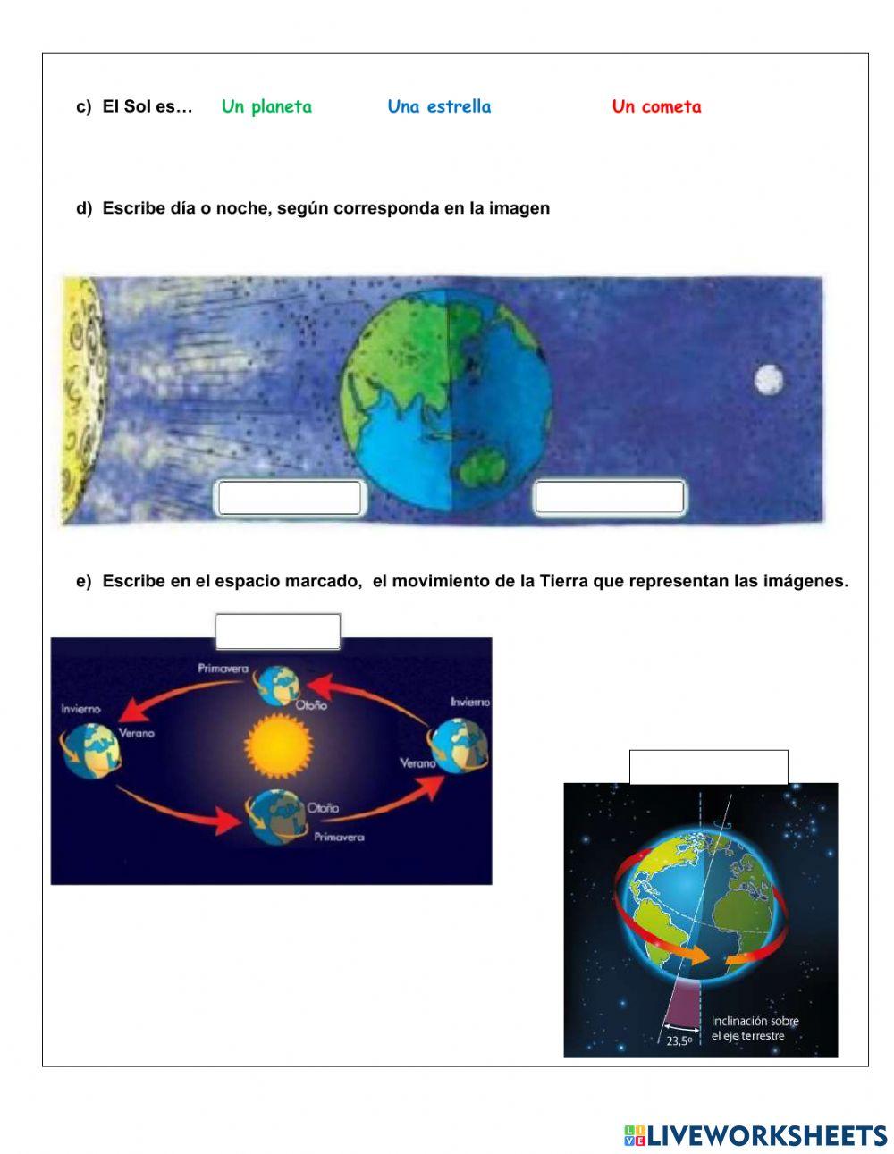 Movimientos de la Tierra y la Luna