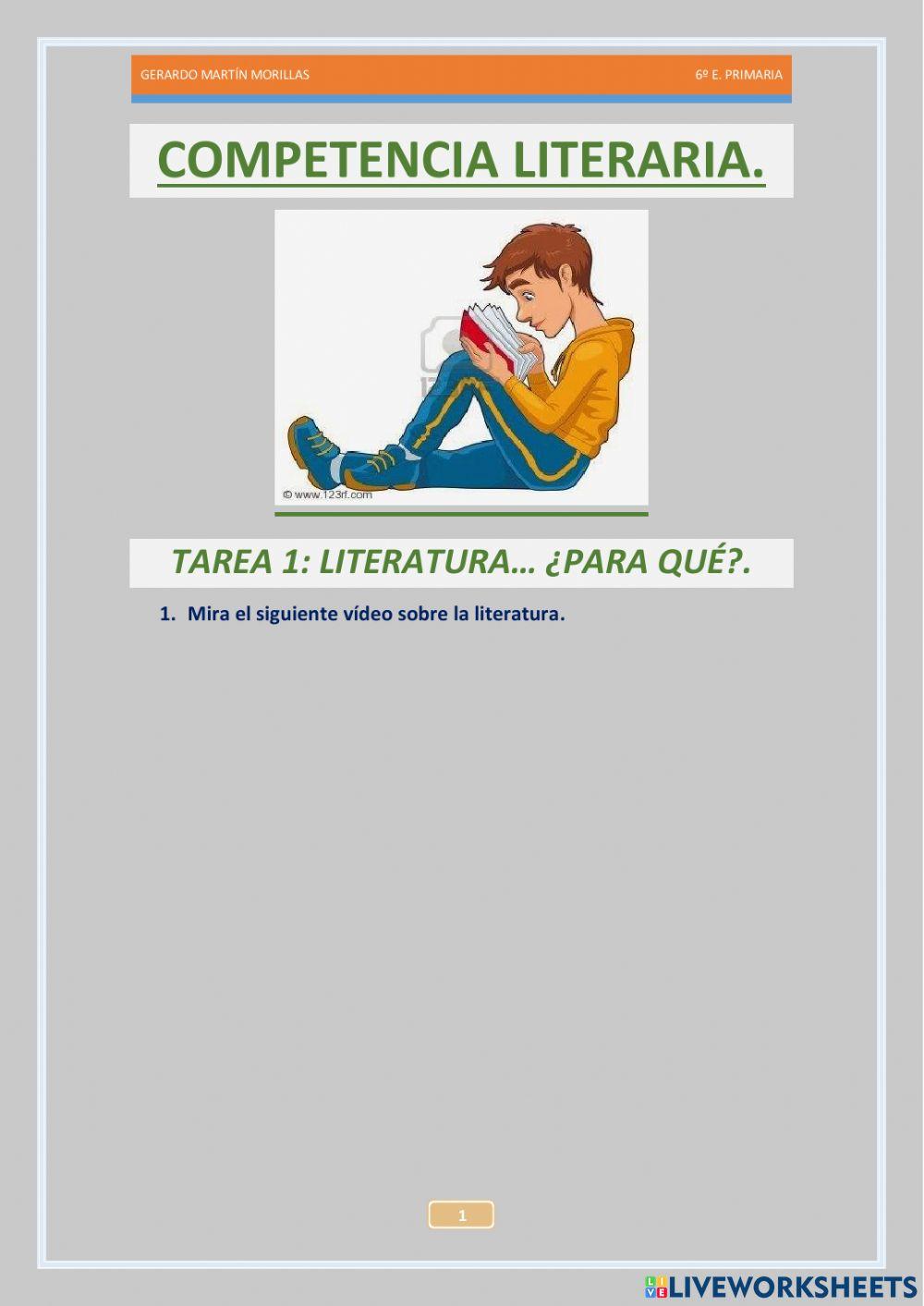 Competencia literaria. Tarea 1.