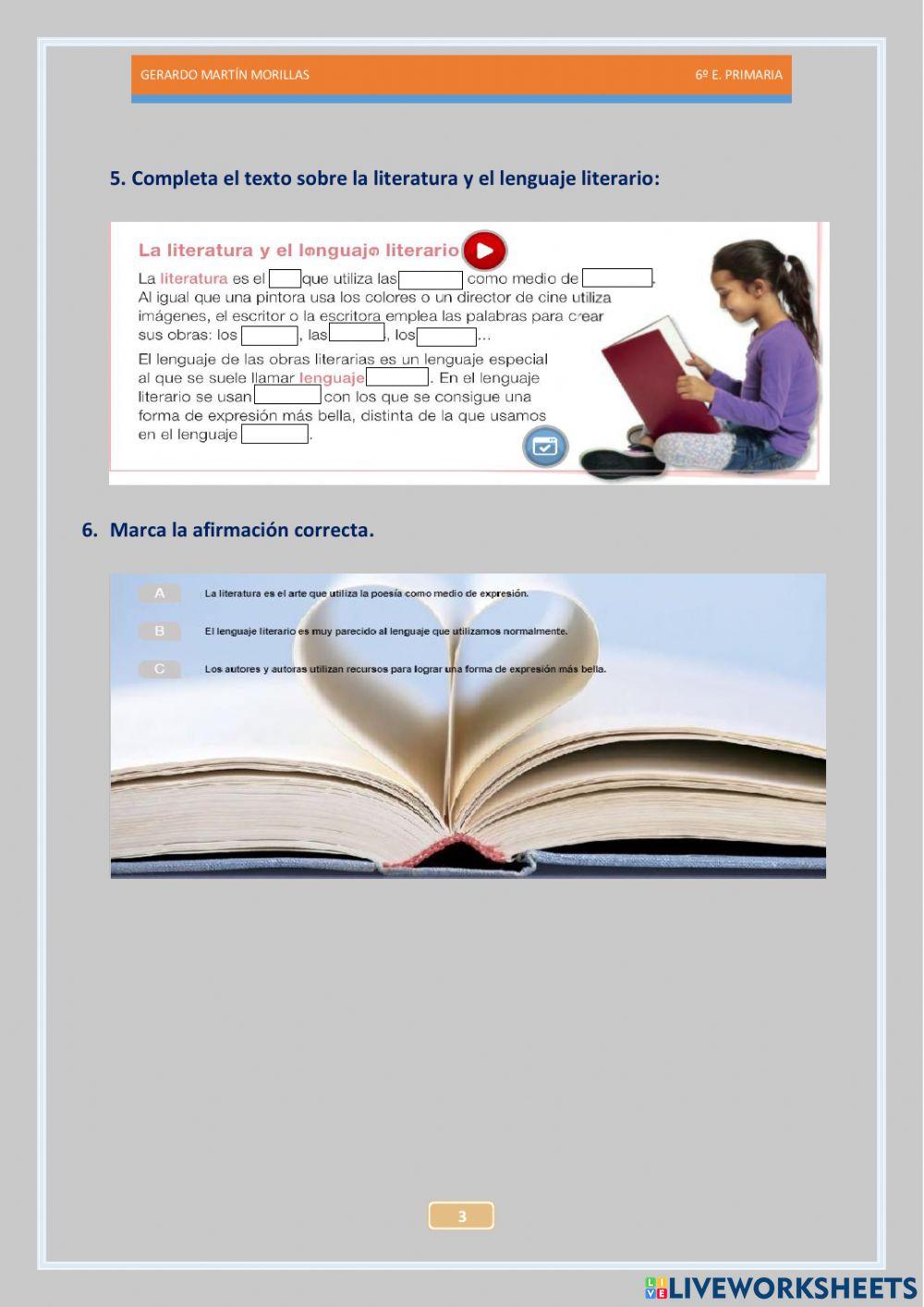 Competencia literaria. Tarea 1.