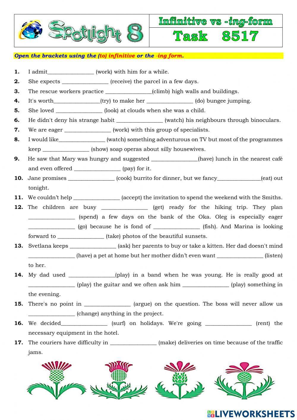 Spotlight 8 Task 8517