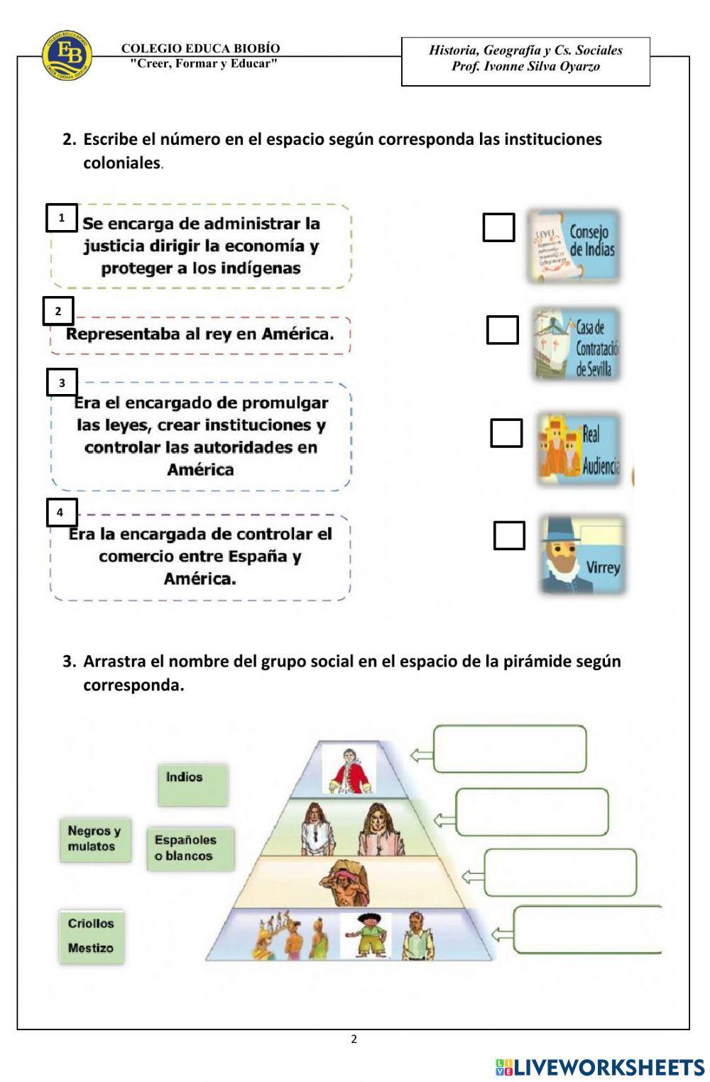 Evaluación La Colonia