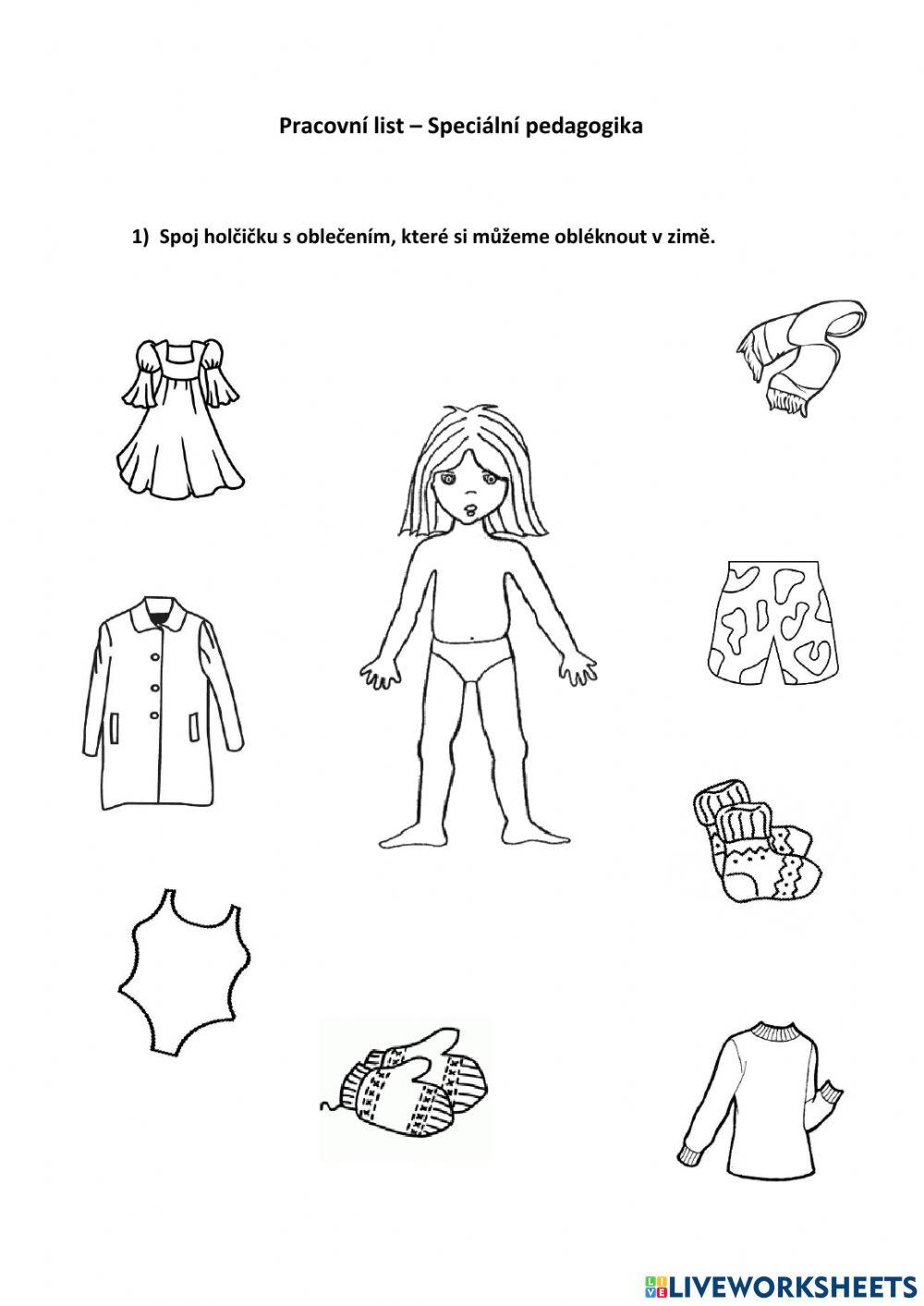 Pracovní list - Speciální pedagogika