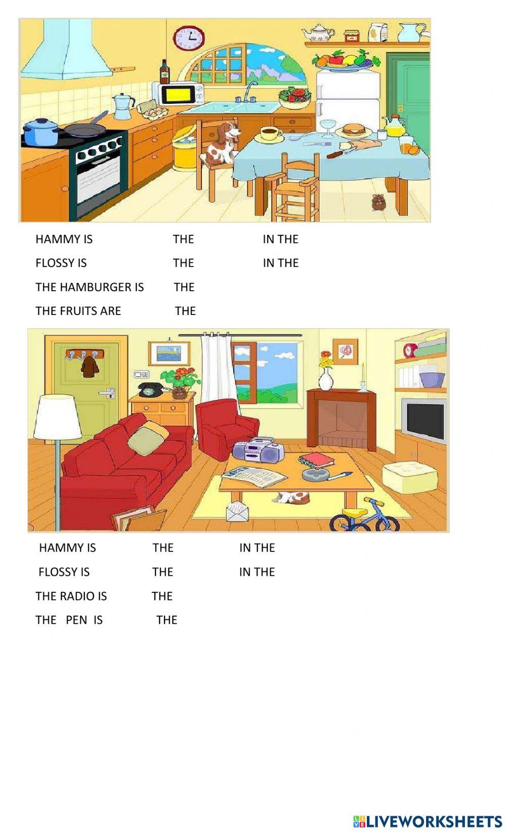 Furniture and prepositions