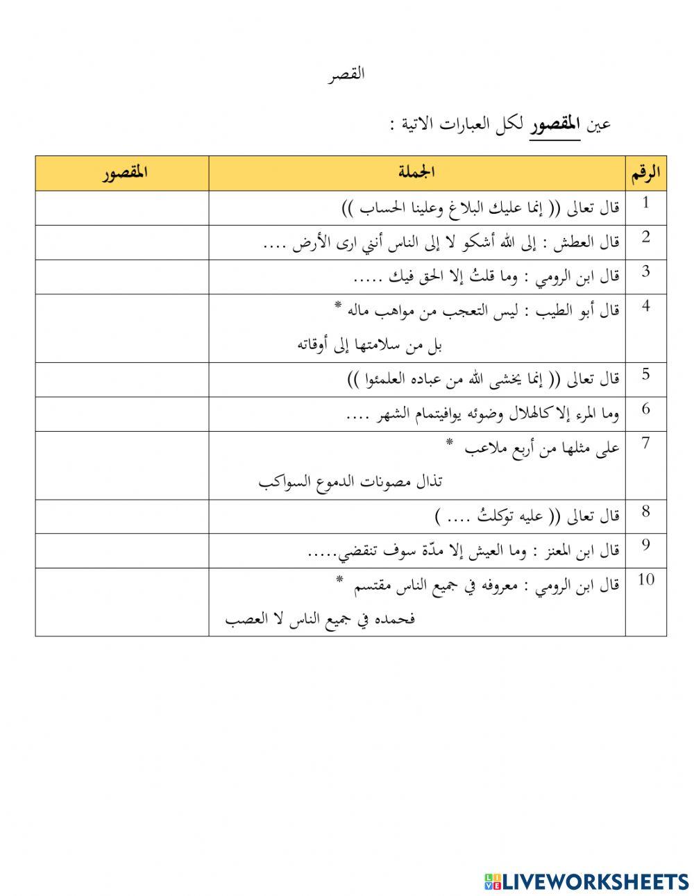 عين المقصور