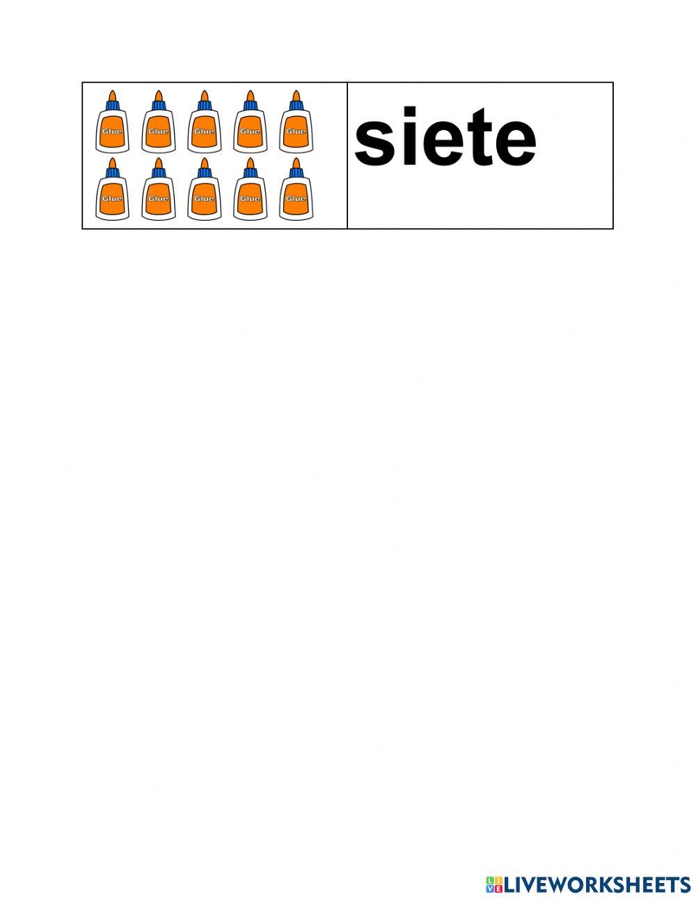 Los numeros del 1-10