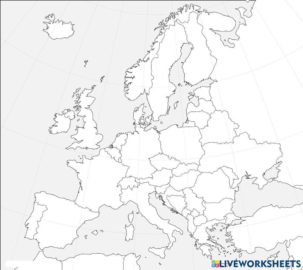 European peninsulas, islands and seas