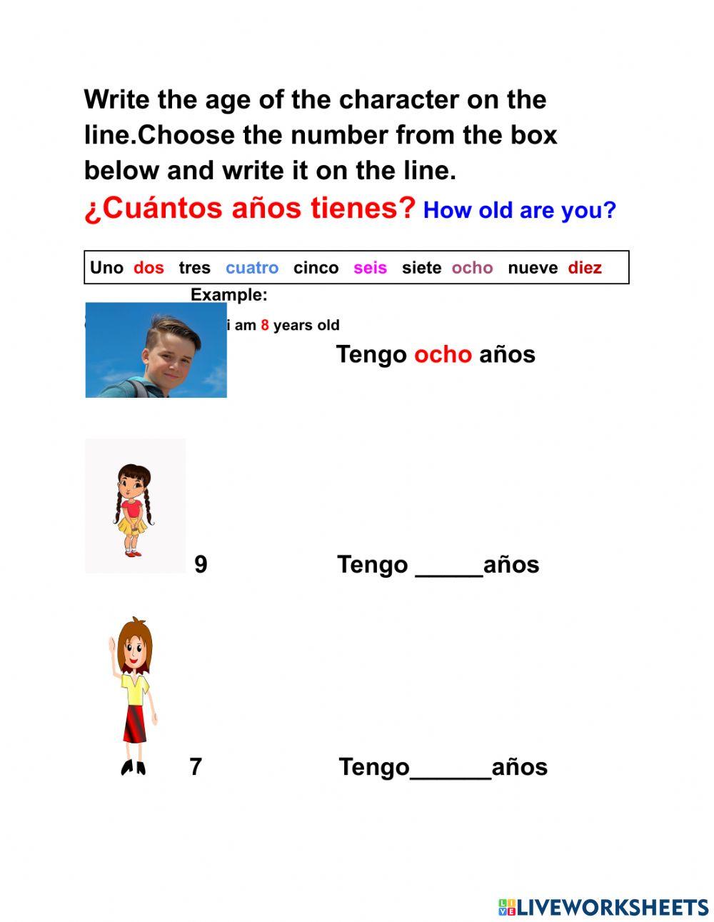 Cuantos anos tienes? Cuantos anos tienes?
