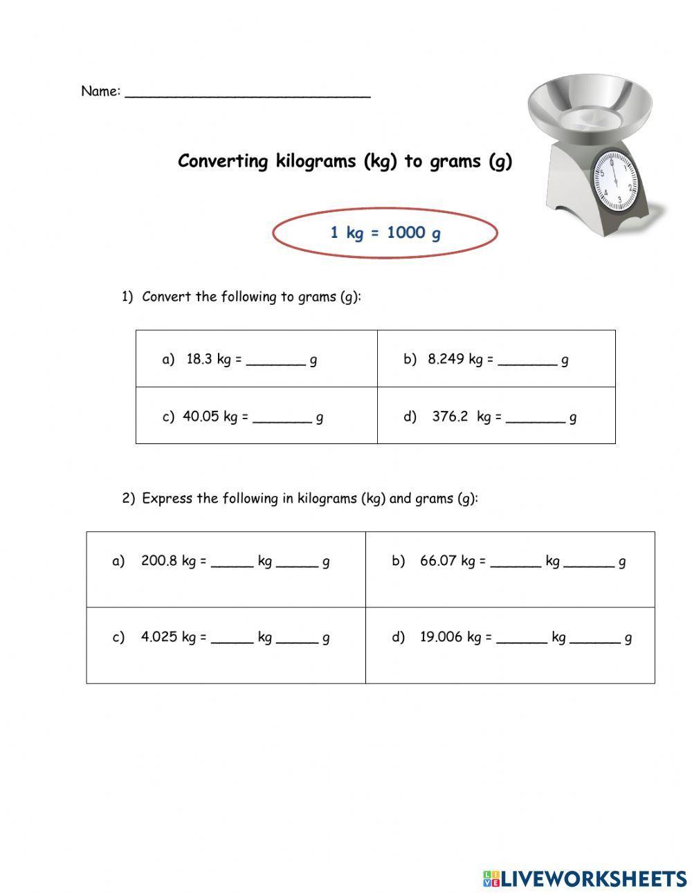 Convert measurements