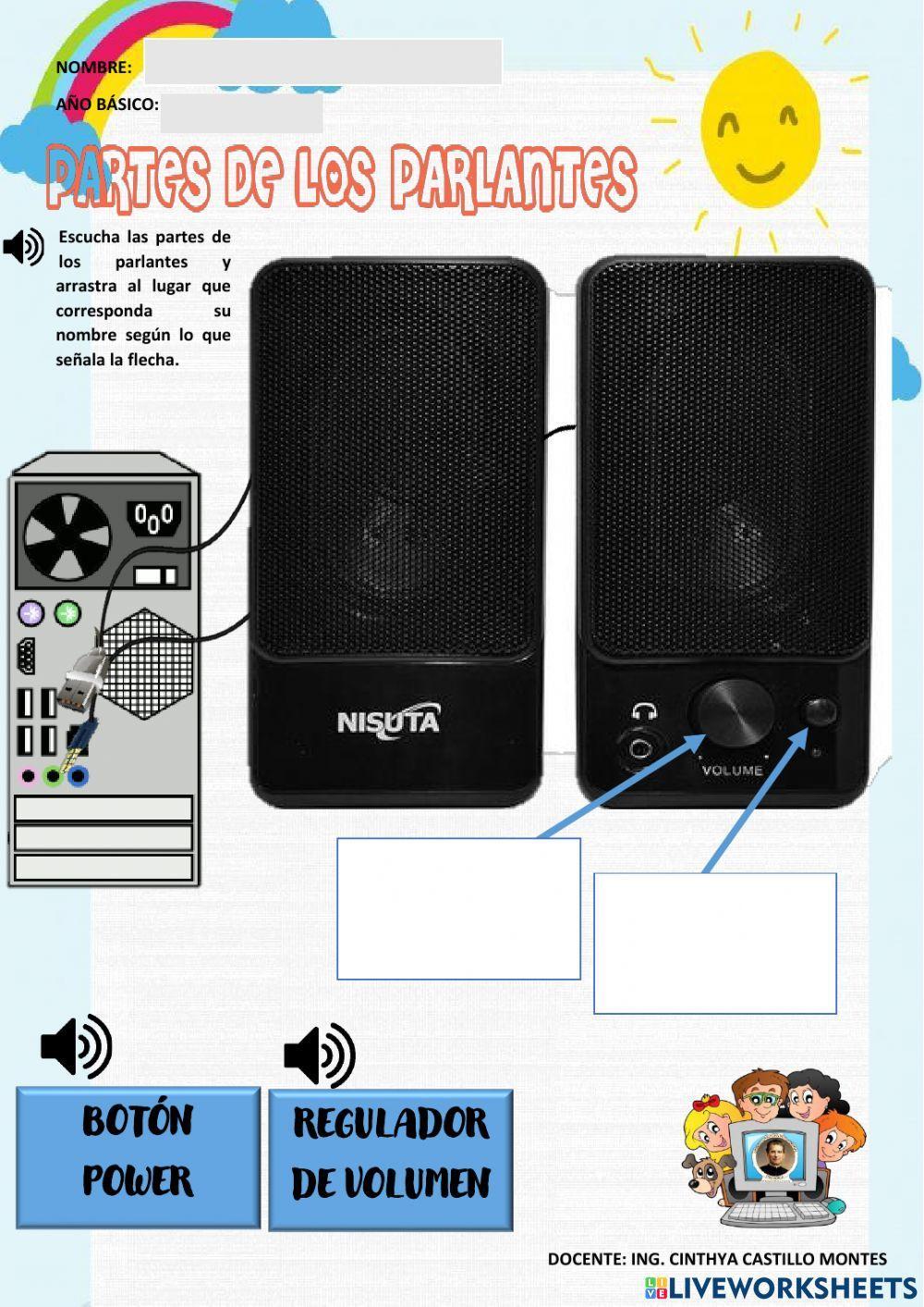 Partes de los parlantes