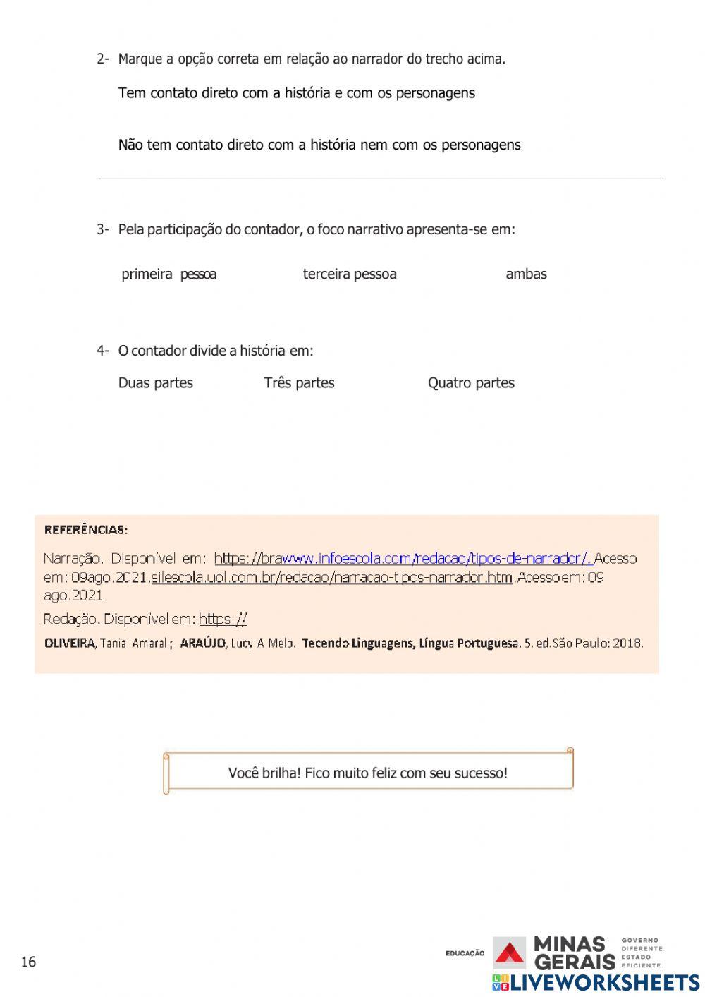 Pet 4  - 6º ano semana 4