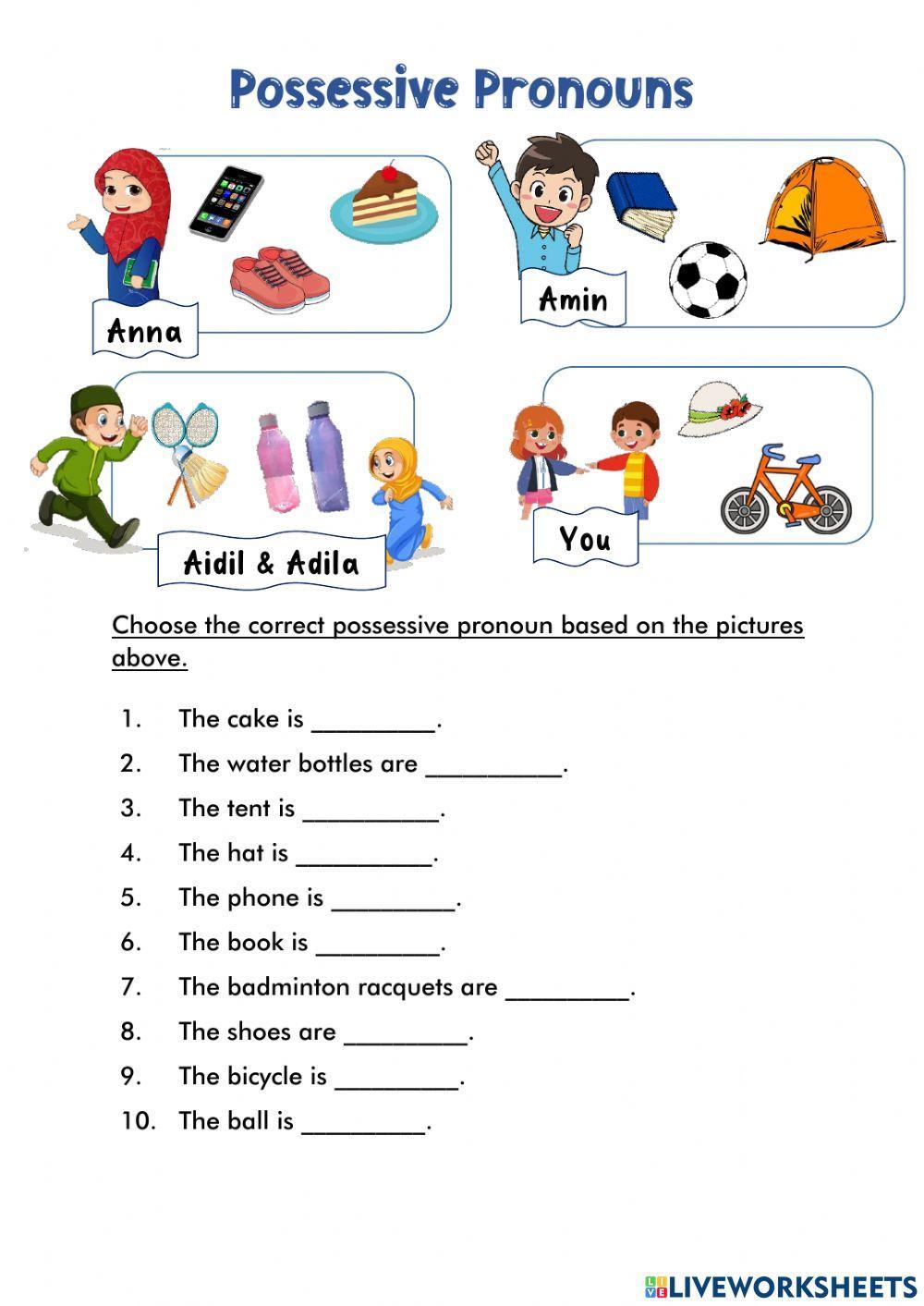 Possessive pronouns