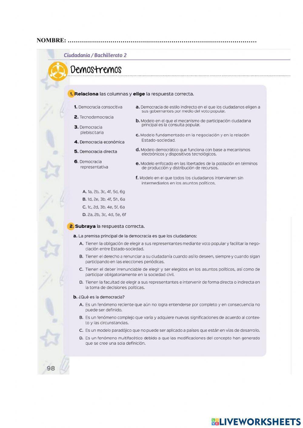La democracia y sus diferentes formas