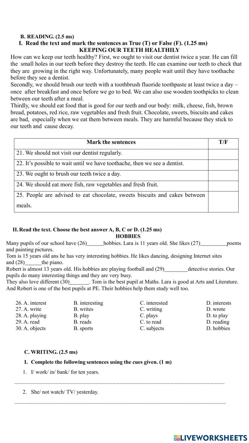 Kiem tra anh van 7 moi giua ky i