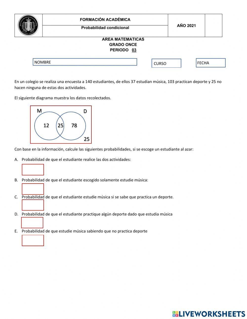 Probabilidad condicional