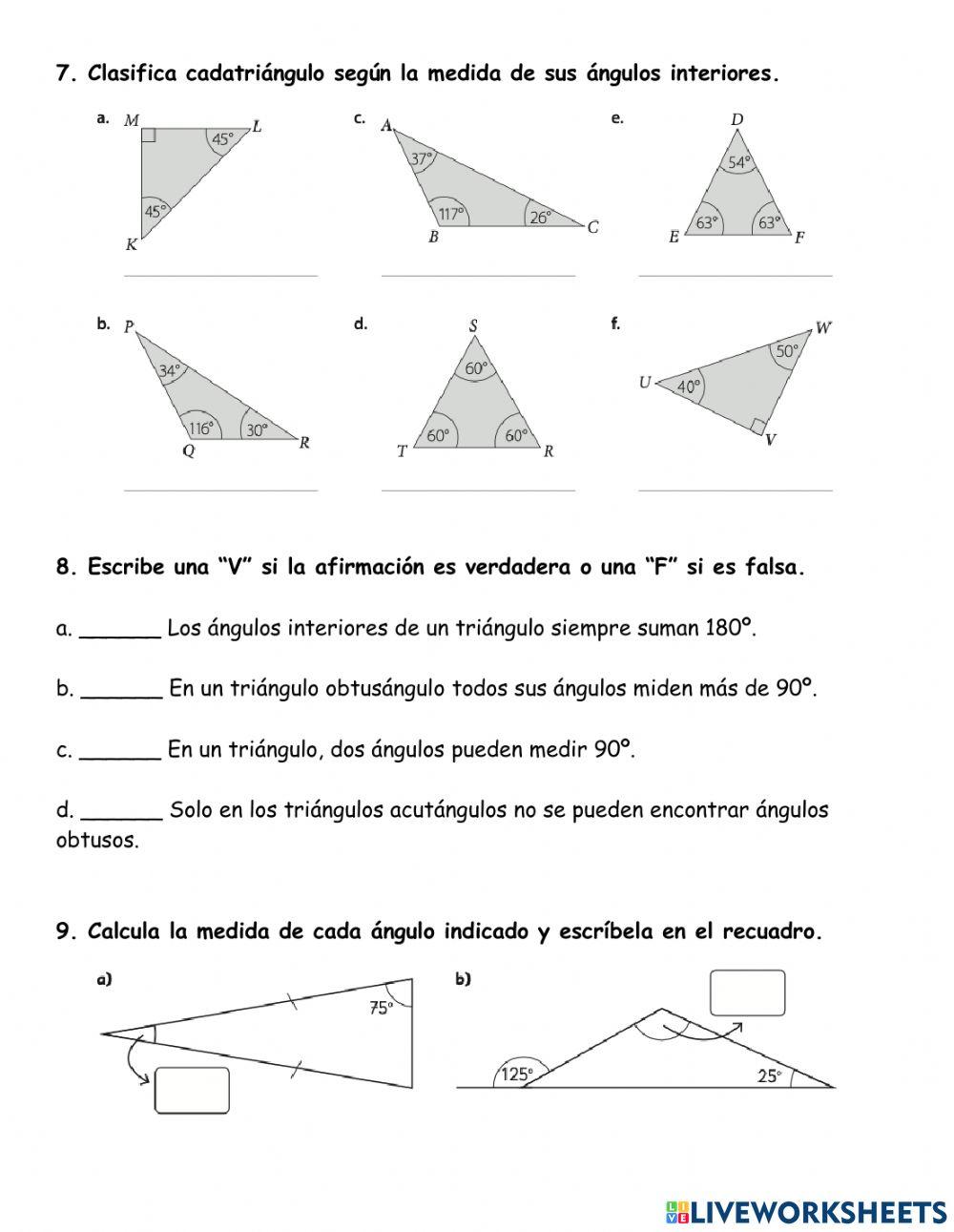Evaluación ángulos y triángulos