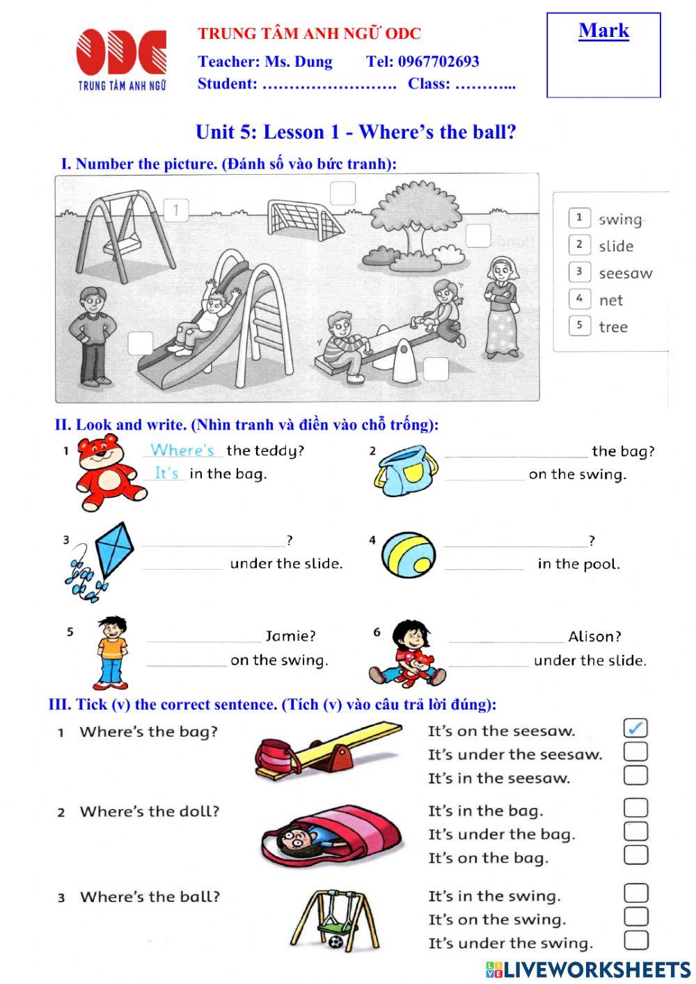 Family and friends 1 unit 5