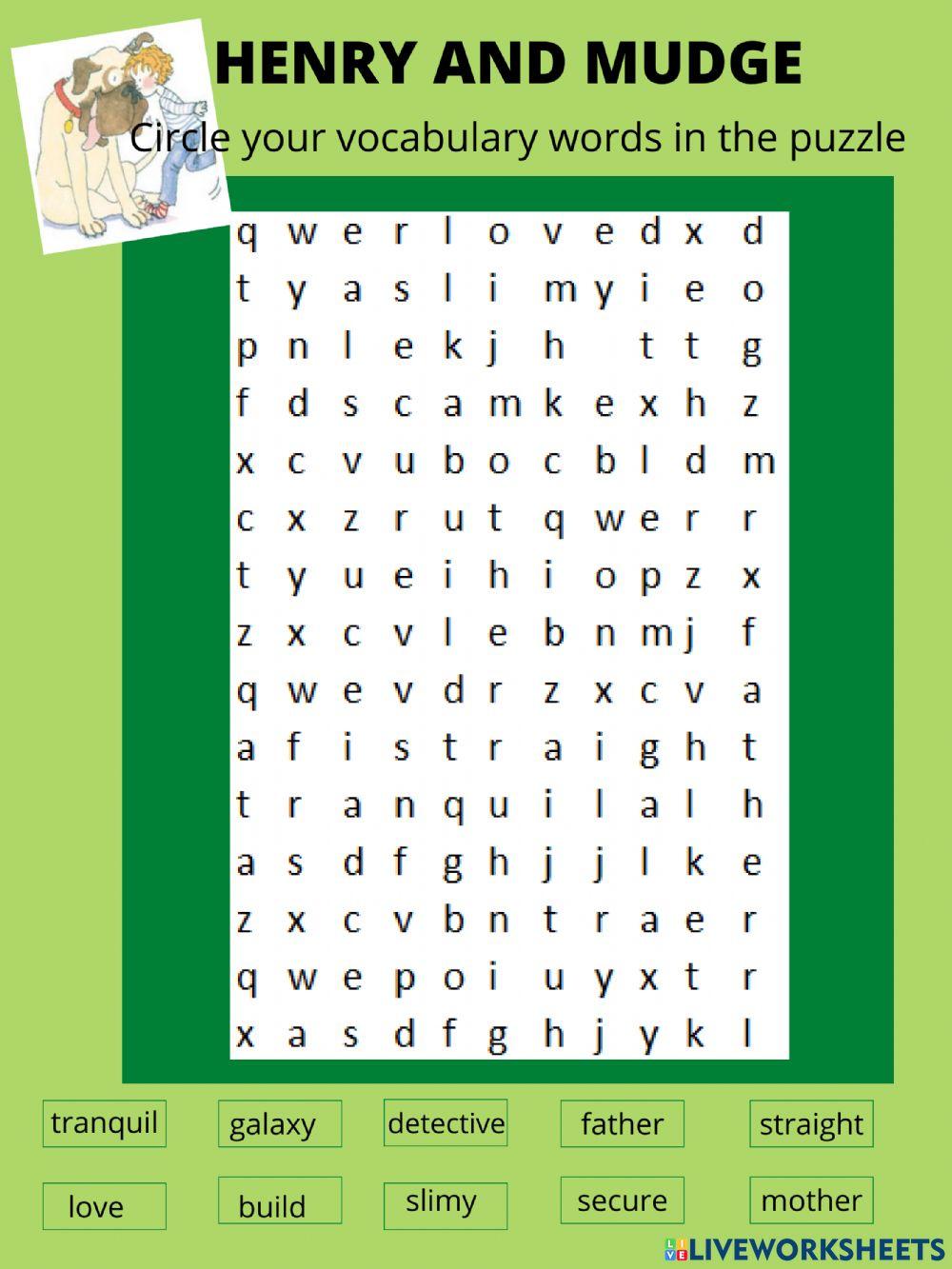 henry-and-mudge-online-activity-live-worksheets