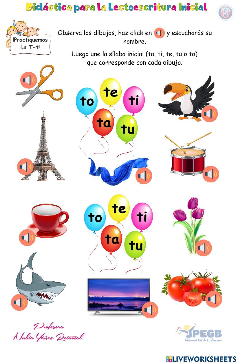 Sílaba Inicial T-t