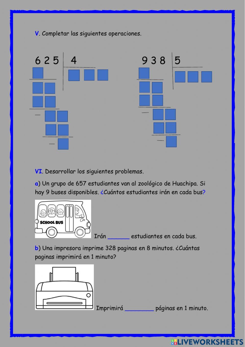 Evaluación matemáticas