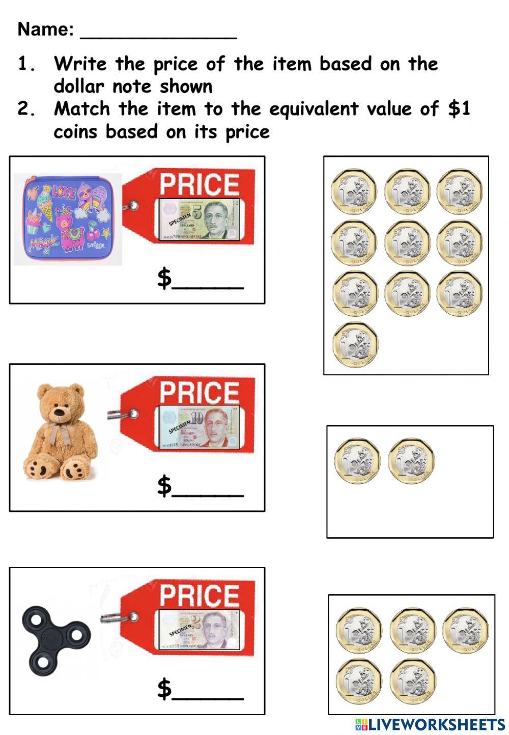 Dollar notes and equivalent group of -1 coins